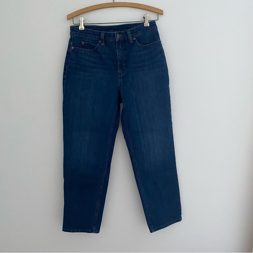 Duluth Trading Co Jeans Women's Size 6 Bootcut Mid Rise Blue Denim Casual Jeans